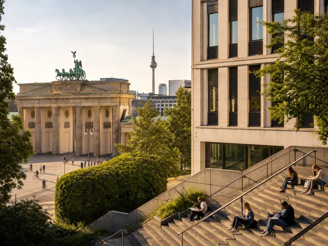 Berlin architecture and a campus-style setting